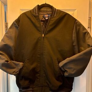 Dickies Varsity Jacket Men's XL Black Grey Bomber